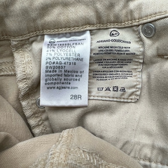 AG Adriano Goldschmied khaki skinny jeans size 28 Regular - Picture 3 of 5